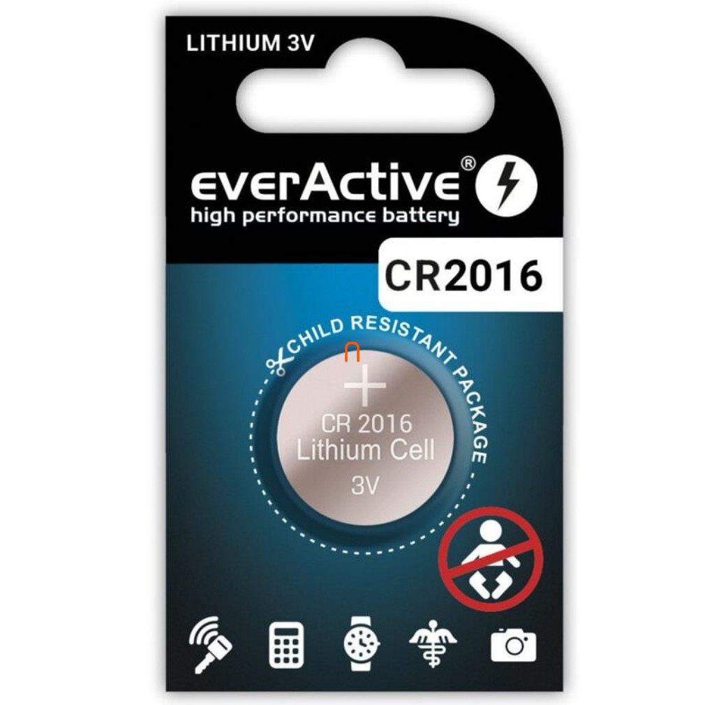 EverActive lítium gombelem CR2016 3V