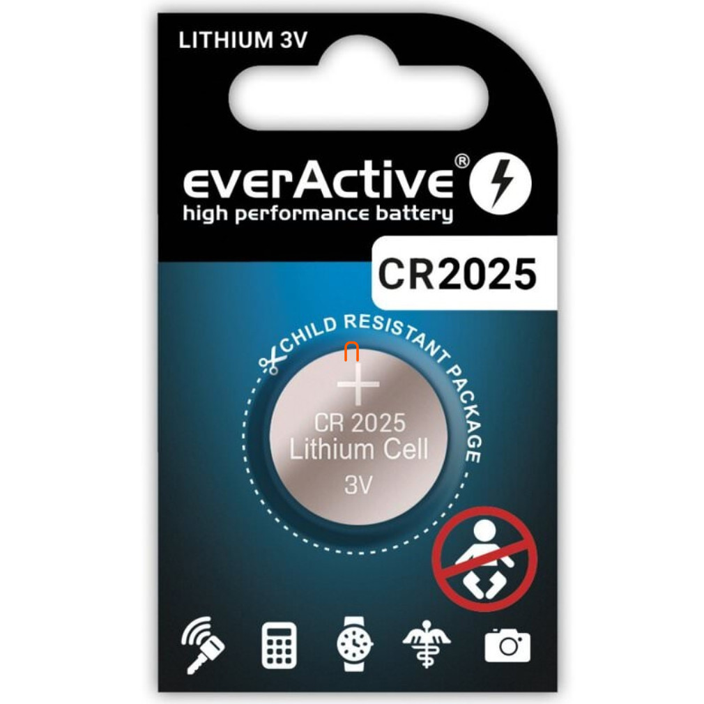 EverActive lítium gombelem CR2025 3V