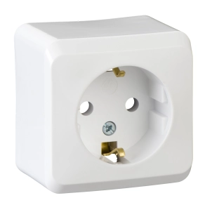 Schneider Electric Prima (IP 20) - WDE001080 - 2P+F csatlakozóaljzat, 16A, fehér