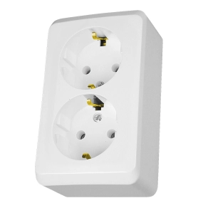 Schneider Electric Prima (IP 20) - WDE001048 - 2x2P+F csatlakozóaljzat, 16A, fehér