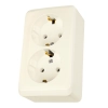 Schneider Electric Prima (IP 20) - WDE001148 - 2x2P+F csatlakozóaljzat, 16A, krém