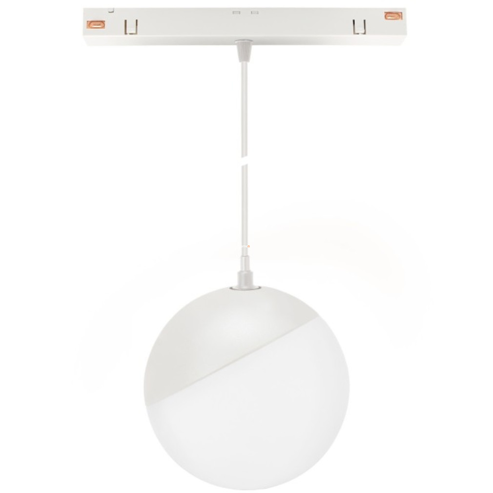 Sínadapteres függesztett gömb lámpa, 5 W, fehér (Globe)