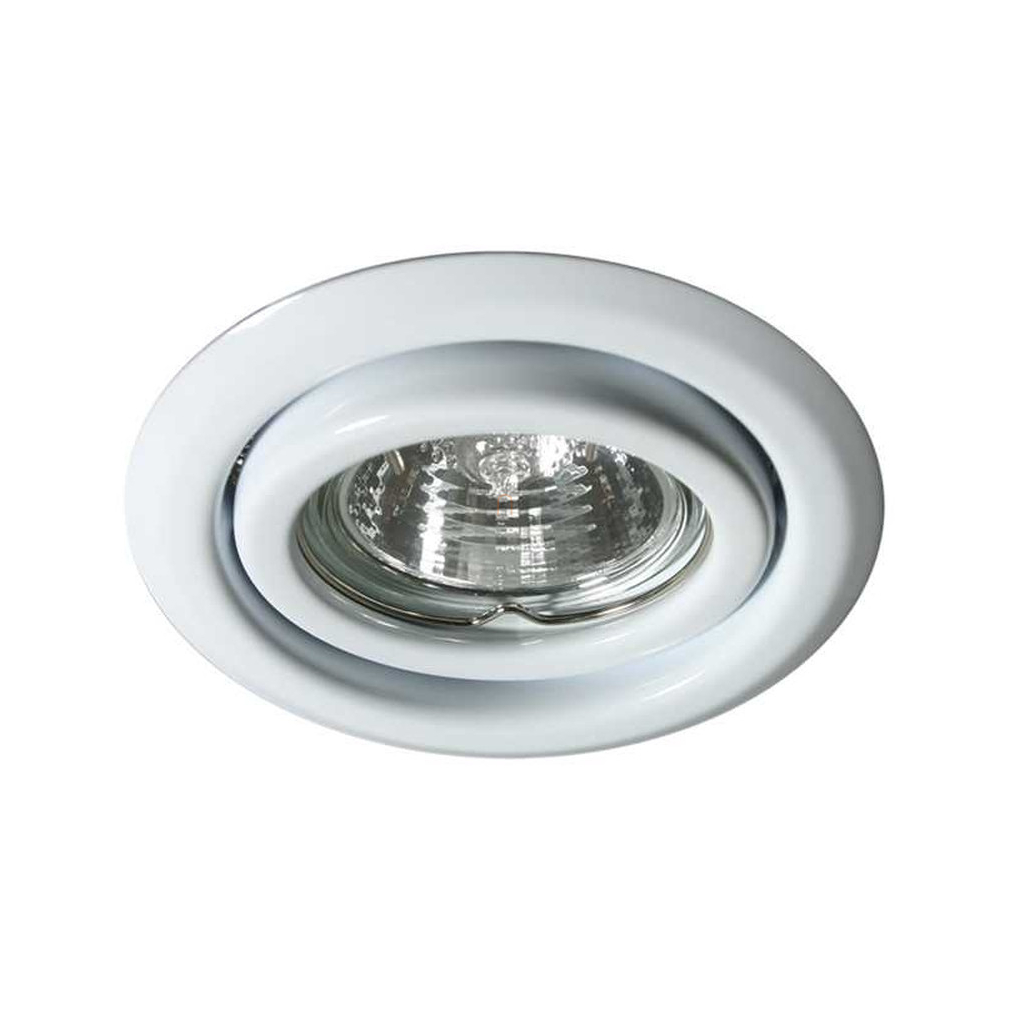 Álmennyezeti spot lámpa ARGUS CT-2115-W  fehér síkban billenthető kerek spot fényforrás nélkül IP20 külső méret dxh= 97x100mm kivágási méret: 80-90mm Kanlux 307, 37163