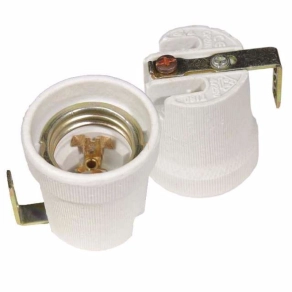 Porcelán foglalat F27 HLDR E27 L fül 2161 Kanlux