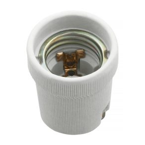 E27 porcekán foglalat, M10 csavaros (Hldr E27-D)