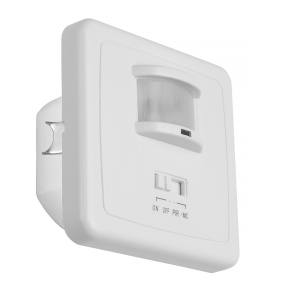 Hang- és mozgásérzékelő, süllyesztett, fali