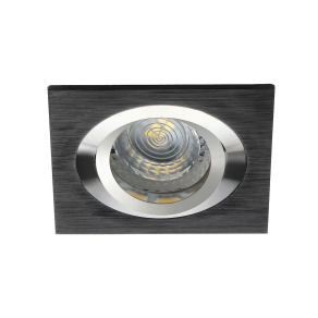   Szögletes süllyesztett mennyezeti spot lámpa, fekete - Seidy Kanlux 18289