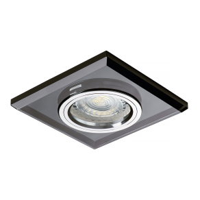   Szögletes süllyesztett mennyezeti spot lámpa, fekete - Morta Kanlux 18510