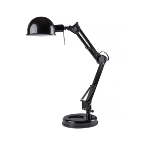  Állítható íróasztali lámpa fekete színben, 53 cm - Pixa Kanlux 19301, 1xE14 foglalattal
