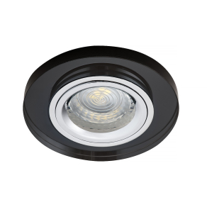   Kerek süllyesztett mennyezeti spot lámpa, fekete - Morta Kanlux 19440