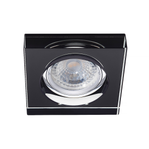   Szögletes süllyesztett mennyezeti spot lámpa, fekete - Morta Kanlux 22110