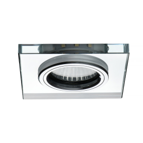   Süllyesztett mennyezeti szögletes spot lámpa, 1xGU10, hidegfehér LED dekor világítással - Soren Kanlux 24417