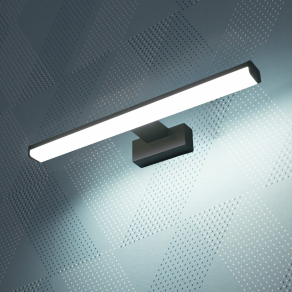   Tükörvilágító LED lámpa, hidegfehér, 40 cm, fekete - Asten Kanlux 26683