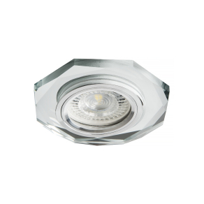   Nyolcszög süllyesztett mennyezeti sportlámpa, ezüst, foglalat nélkül - Morta Kanlux 26714