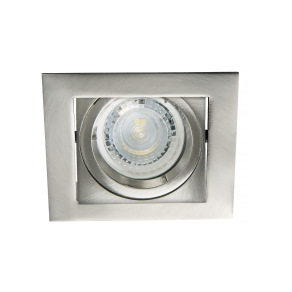   Szögletes mennyezeti spot lámpa, nikkel, foglalat nélkül - Alren Kanlux 26756