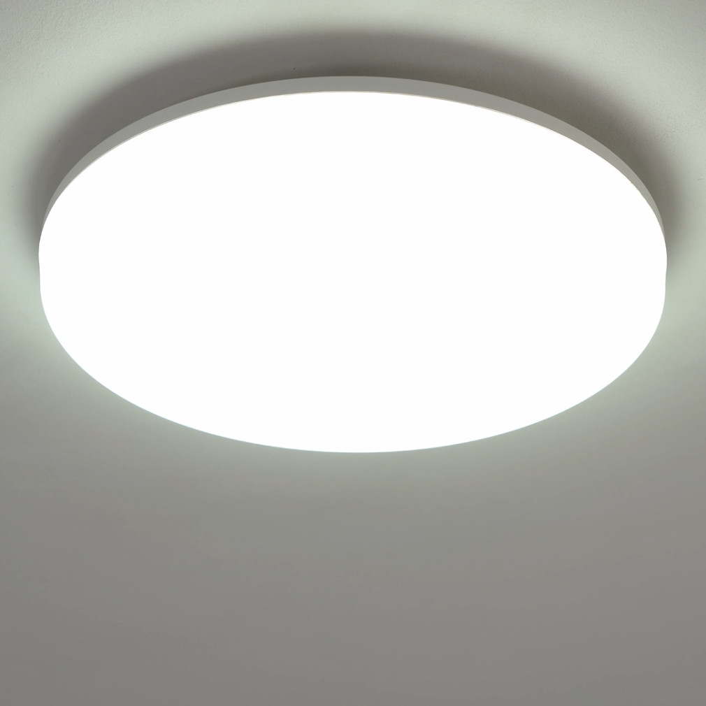 Mennyezeti LED lámpa mozgásérzékelővel, kerek, 3600lm, hidegfehér