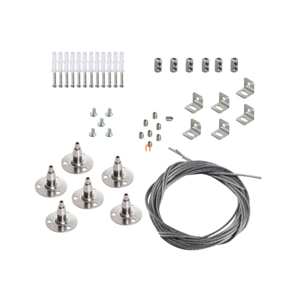 Kanlux 28505 SPN BRAVO S/P 12030 6 bowdenes, 1m függesztő szett 1200*300 LED panelhoz