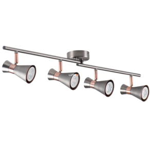   Mennyezeti spot lámpa, ezüst/sárgaréz, 4xGU10 foglalattal - Mileno Kanlux 29119