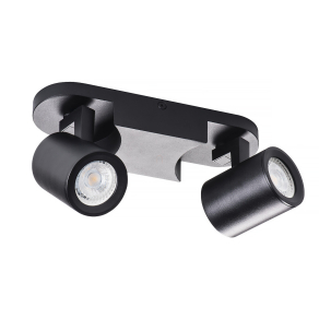   Fali spot lámpa, fekete, 2xGU10 foglalattal - Laurin Kanlux 29123