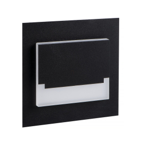   LED süllyesztett lépcsővilágító 0,8W, 3000K, 13lm, fekete - Sabik Mini Kanlux 29855