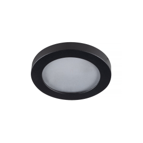   Kerek süllyesztett mennyezeti spot lámpa, fekete, foglalat nélkül - Flini Kanlux 33122