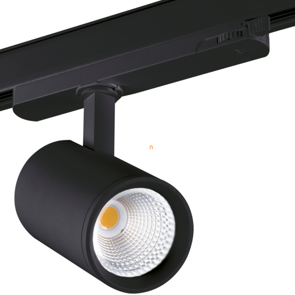 LED spotlámpa, sínre szerelhető, 18W, 1700lm, 3000K, 60°, fekete