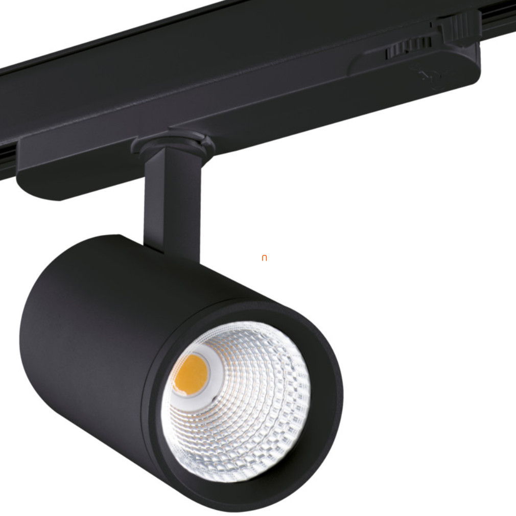 LED spotlámpa, sínre szerelhető, 18W, 1800lm, 4000K, 60°, fekete