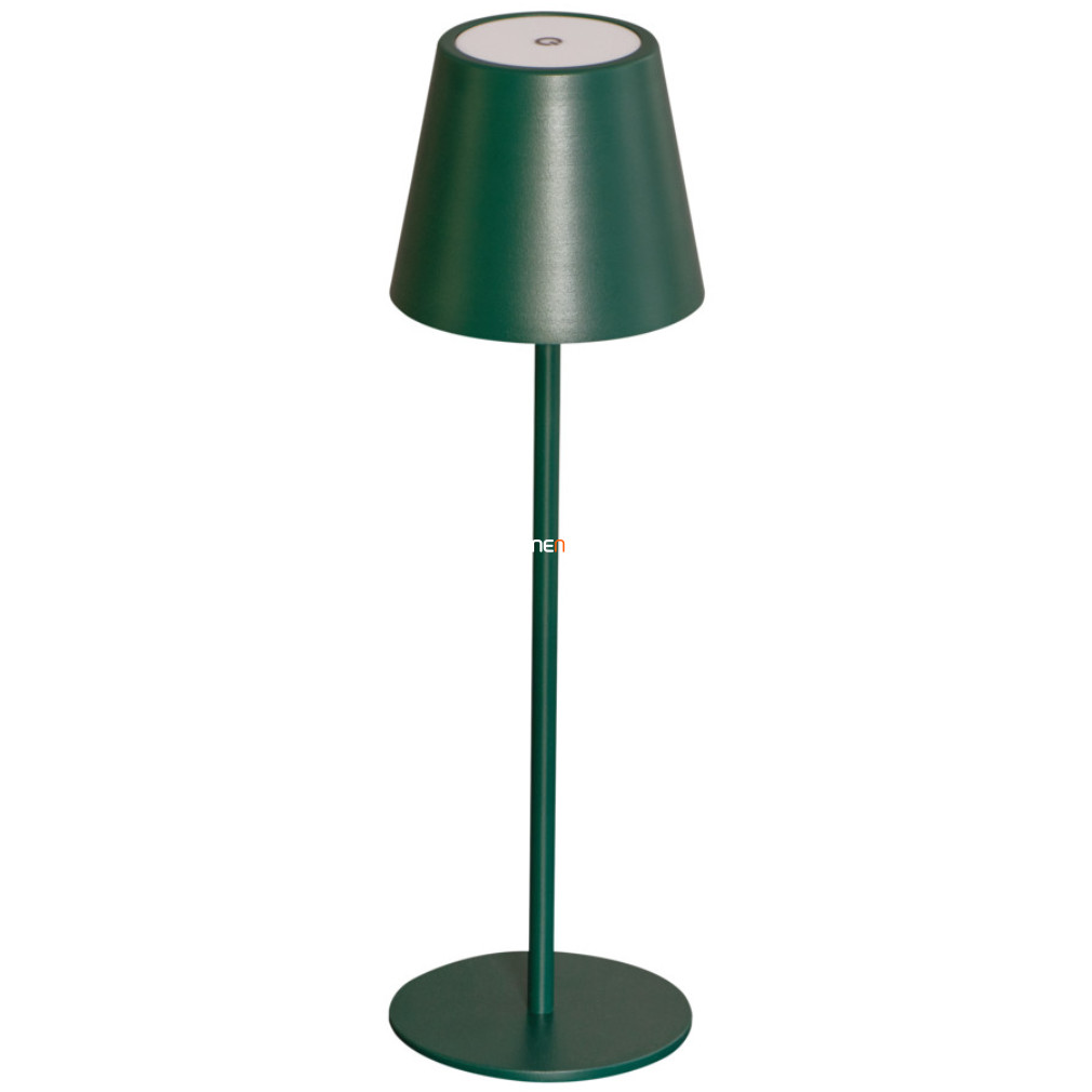 Kültéri LED asztali lámpa zöld színben, tölthető (Inita)