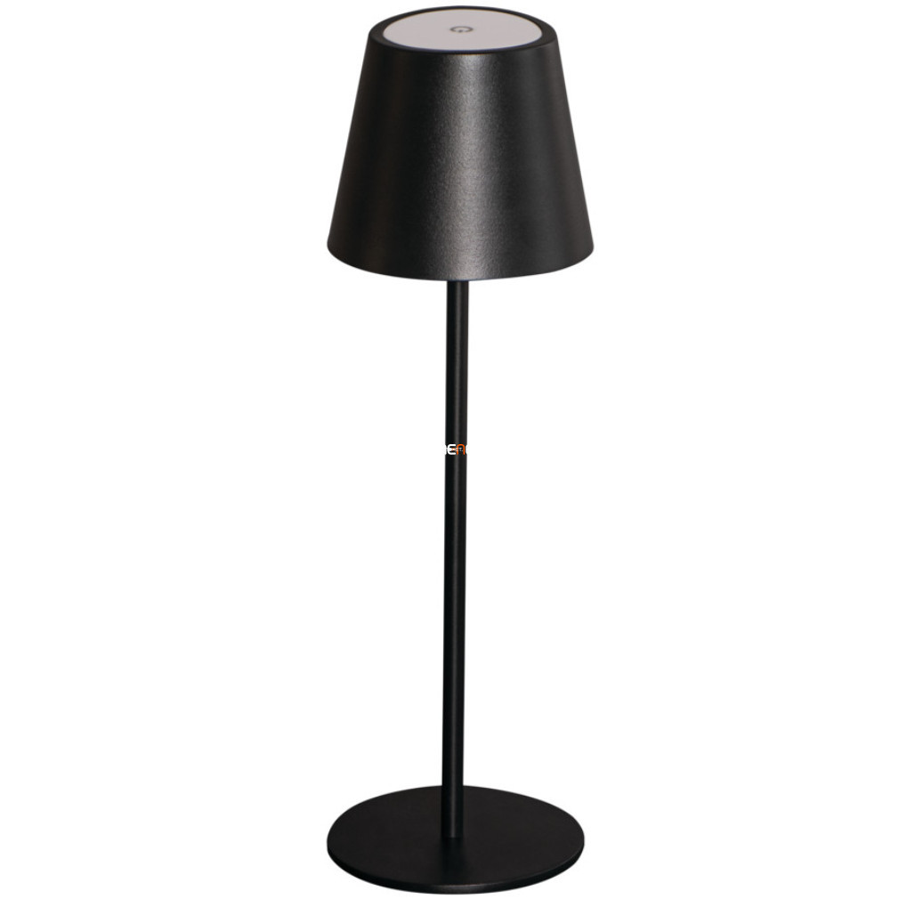 Bontott csomagolású Kültéri tölthető LED asztali lámpa fekete színben (Inita)