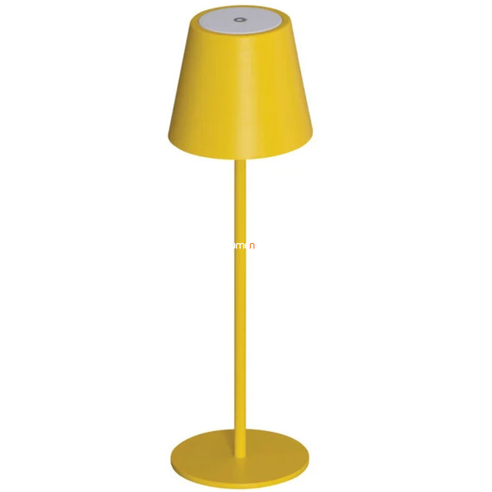 Kültéri sárga asztali LED lámpa, tölthető (Inita)