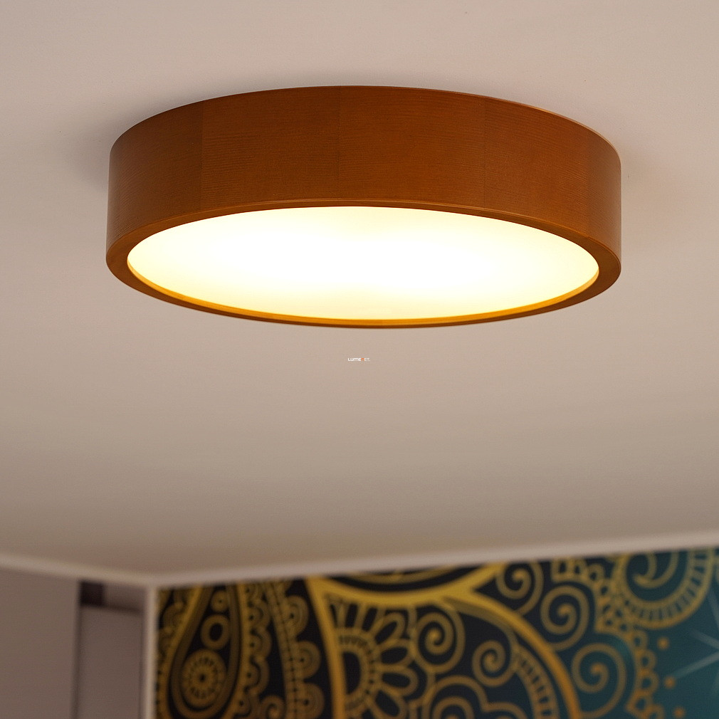 Mennyezeti lámpa, 37 cm, fa-opál, 2xE27 foglalattal (Jasmin)