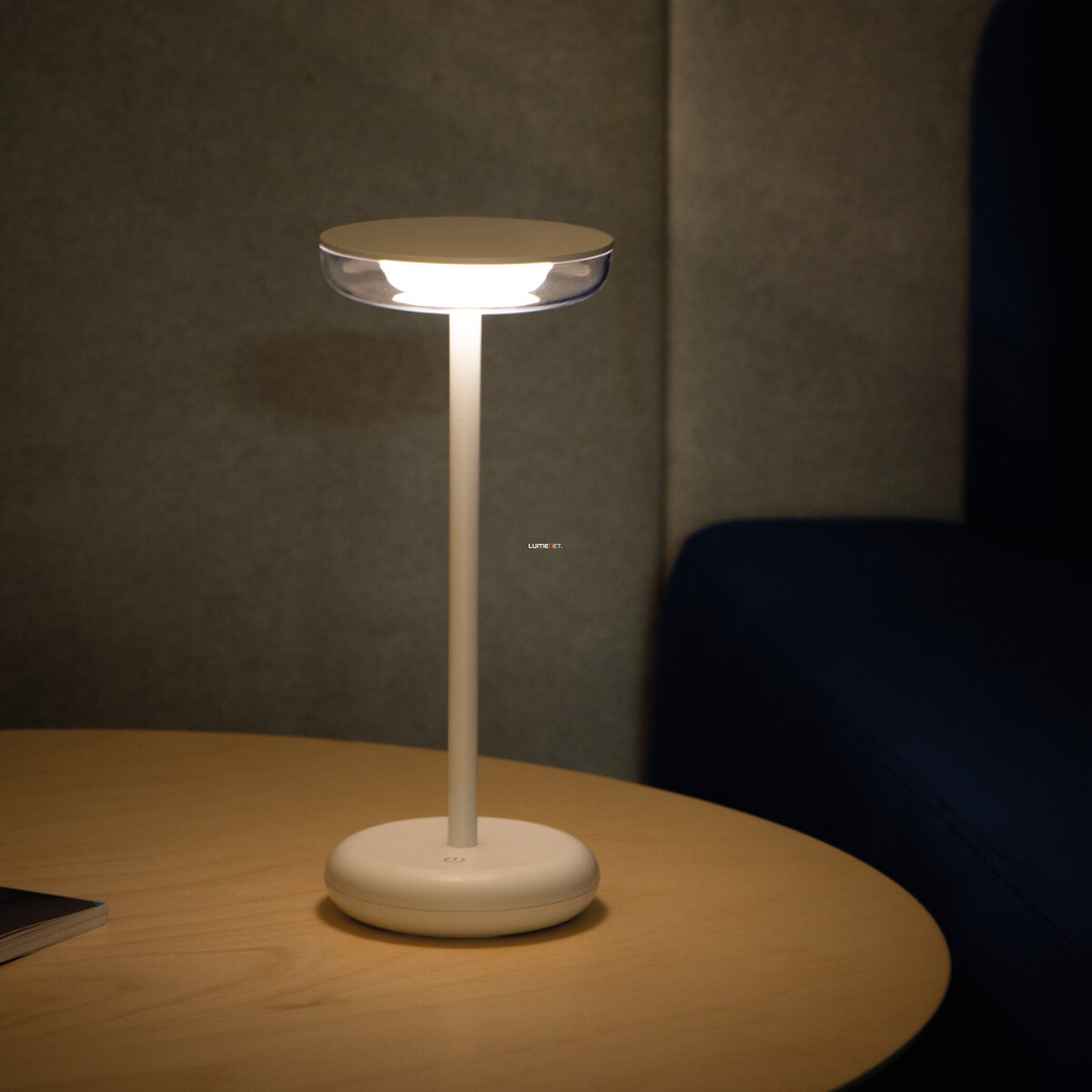 Kültéri asztali LED lámpa, 26 cm -tölthető (Fluxy)