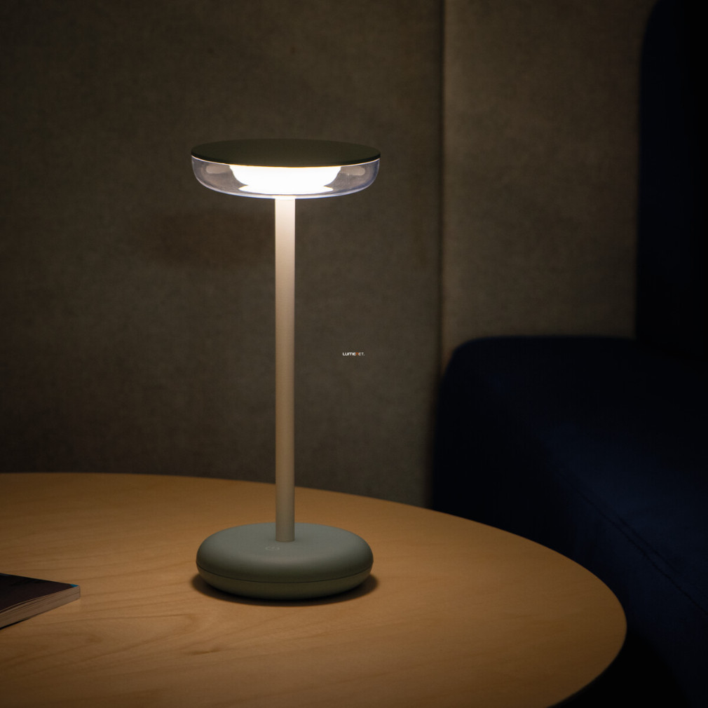 Kék asztali LED lámpa kültérre, tölthető (Fluxy)