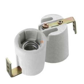   Porcelán foglalat F14 HLDR E14F foglalat + rögzítőfül 2173 Kanlux