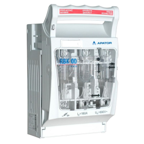   Szakaszoló késes biztosítós vízszintes 3f 160A alsó bekötés APATOR RBK 00  PRO-SD 63-823259-031