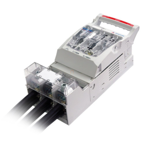   Szakaszoló biztosíték vízszintes 00-160A, szerelőlapra, S csatlakozás APATOR RBK 00-W, 63-823333-141