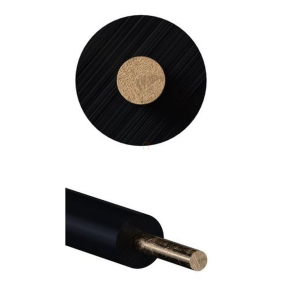   H07V-U  1x 4 fekete (100) 450/750V egyerű tömörvezeték (M-Cu, MCu)