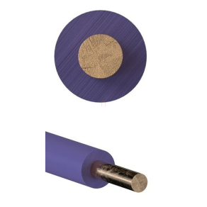   H07V-U  1x 1,5 lila (100) 450/750V egyerű tömörvezeték (M-Cu, MCu)