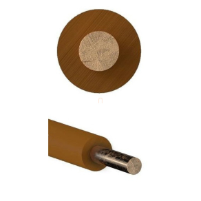   H05V-U 1x 1 barna (100) 300/500V egyerű tömörvezeték (M-Cs, MCs)