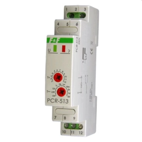   Időrelé késleltetett indítású DIN 230VAC 10A F&F PCR-513 230V