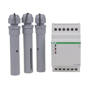   Folyadékszint figyelő relé 230VAC DIN sínre 2 állás 3 szondával állítható érzékenységű PZ-829