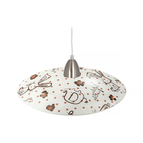   Mintás gyerekszobai függesztett lámpa E27 foglalattal - Samba Klausen KL5855