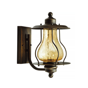   Fali lámpa 1xE27 foglalattal IP44 220-240V barna - Klausen Kingston KL6228