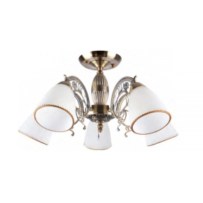   Antikolt klasszikus csillár 5 foglalattal 5xE14 foglalattal - Mandy Klausen LY-3217