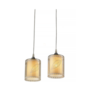   Mintás függesztett lámpa 2xE27 foglalattal - Natura Klausen LY-3237