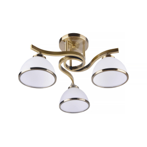   Antikolt csillár 3 karral, üveg búrás - Darla Klausen LY3309