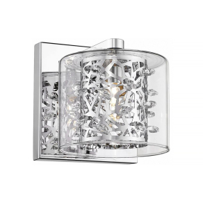 Fali lámpa kristály díszekkel - Forest Unique 141002
