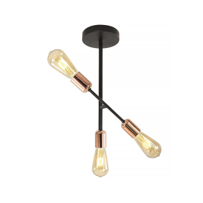   Mennyezeti lámpa 3xE27 foglalattal - Straight Klausen KL103006