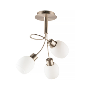   Mennyezeti lámpa nikkel színben, 3 karos 3xE14 foglalattal - Milky Klausen LY-3492