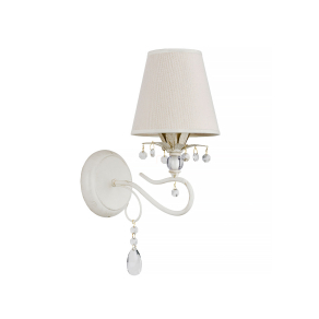   Vintage fali lámpa kristály díszekkel E14 foglalattal - Magnifik Klausen KL101030